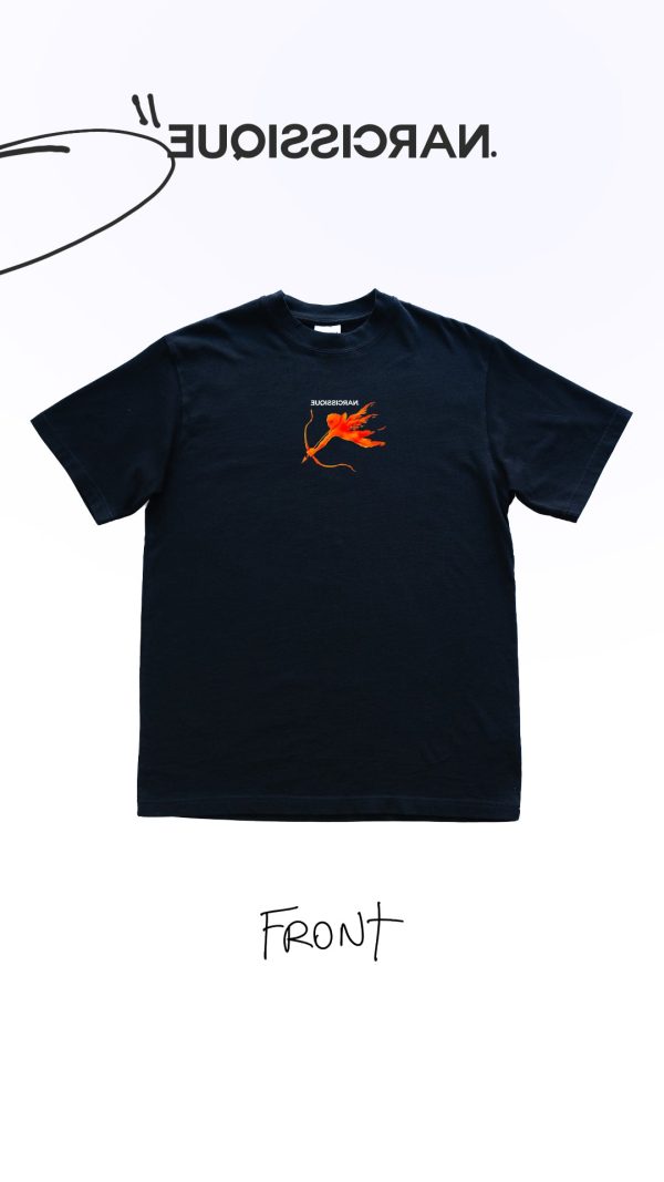 PAINTED ANGEL ORANGE Tee Black 52 52 Cheap