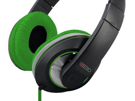 HM962 Sentry Deep Bass Headphones with Microphone - Green Sale