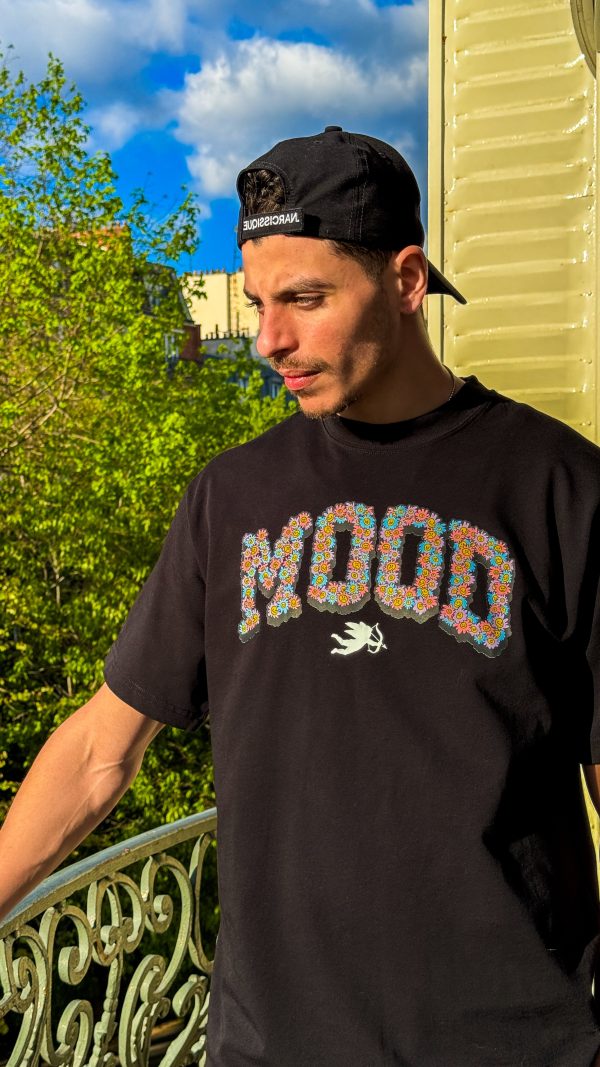 MOOD Flowers TEE Black 40 52 For Sale