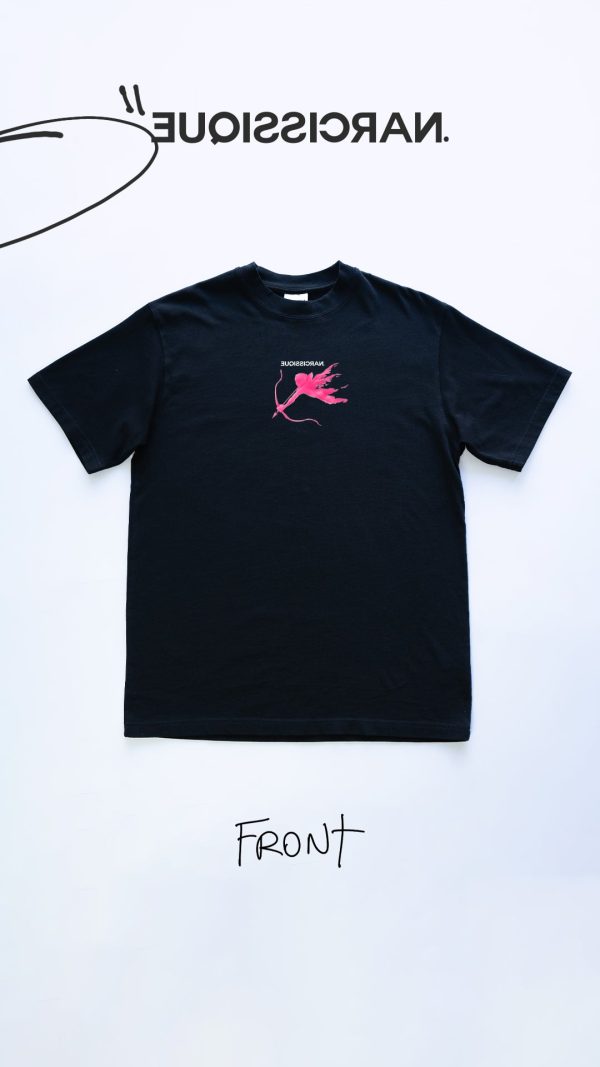 Painted Angel Pink Tee Black Discount