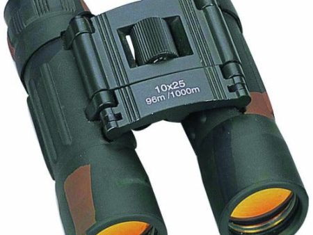 10X Power Pocket Binoculars with 25mm Ruby Coated Lens - Camo Discount