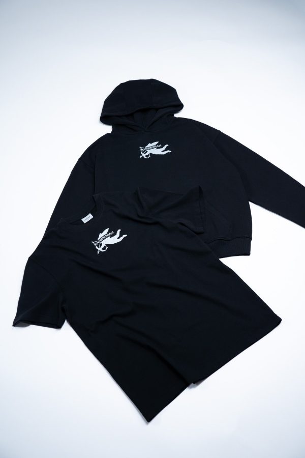 Essentiel Cut Angel Hoodie Black For Cheap