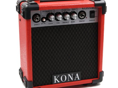 KCA15RD Kona 10 Watt Guitar Amplifier - Red Fashion