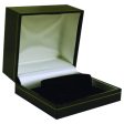 M&M LS55B Faux Leather Watch Box - Black With Gold Trim Hot on Sale