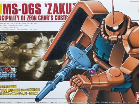 BANDAI 54478 HG UNIVERSAL CENTURY 1 144 GUNDAM PLAMODEL EXPO LIMITED MOBILE SUIT GUNDAM MS-06S ZAKU II PRINCIPALITY OF ZEON CHAR AZNABLE S CUSTOMIZE MOBILE SUIT PLASTIC MODEL KIT 高達模型博覽會限定 機動戰士高達 馬沙亞斯洛布 專用 紅色渣古II 模型 (MAN-50) 1135237776 For Cheap