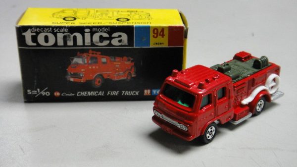 VINTAGE TOMICA 94 - UD CONDOR CHEMICAL FIRE ENGINE TRUCK MADE IN JAPAN (PIU20) Fashion