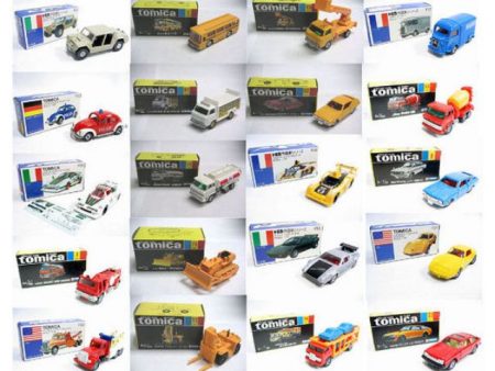 VINTAGE TOMICA 全新 MADE IN JAPAN 舊型號車仔60款 SET TOYOTA ROLLS LAMBORGHINI VW BENZ MINI COOPER (PIU-1200) Hot on Sale