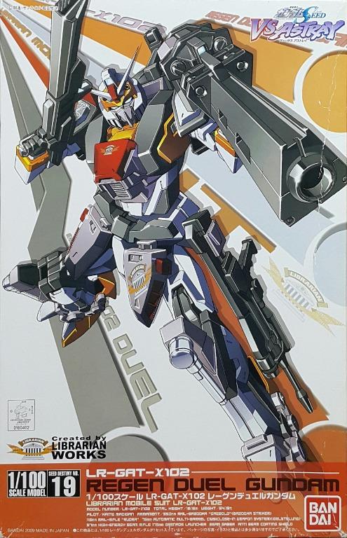 BANDAI 60402 1 100 SEED DESTINY NO.19 MOBILE SUIT GUNDAM SEED VS ASTRAY KAITE MADIGAN LIBRARIAN REGEN LR-GAT-X102 REGEN DUEL GUNDAM PLASTIC MODEL KIT 機動戰士高達 SEED VS ASTRAY 圖書館館員 凱特馬蒂坎 暴雨決鬥高達 模型 (KTV) Sale