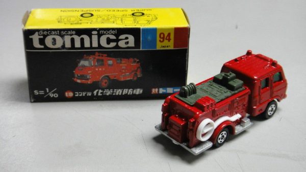 VINTAGE TOMICA 94 - UD CONDOR CHEMICAL FIRE ENGINE TRUCK MADE IN JAPAN (PIU20) Fashion