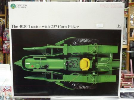 1 16 ERTL 5083 JOHN DEERE 4020 TRACTOR WITH 237 CORN PICKER DIECAST MODEL 合金 玉米撿取車 拖拉機 Hot on Sale