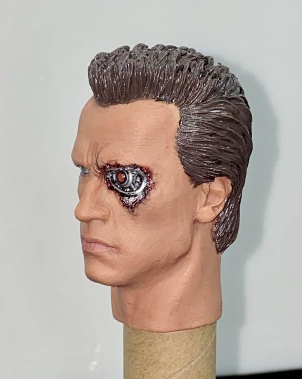 1:6 TOYS CUSTOM HOT MOVIE 散件 未來戰士 THE TERMINATOR (T1) - T800 頭雕 HEAD SCULPT (PIU80SA) For Discount