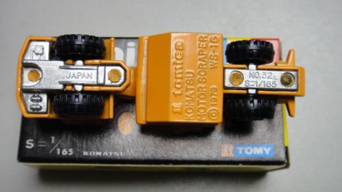 VINTAGE TOMICA 32 - KOMATSU MOTOR SCRAPER WS16 MADE IN JAPAN (PIU20) on Sale