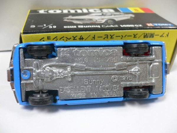 VINTAGE TOMICA 8 - NISSAN SUNNY EXCELLENT 1400GX MADE IN JAPAN (PIU20) For Cheap