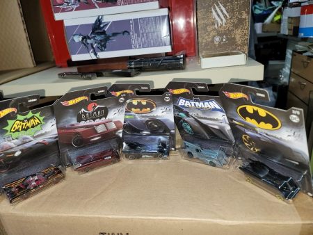 Hotwheels batman batmobile set of 5 DC gdg83 on Sale