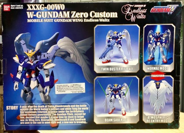 BANDAI 02025 高達 GUNDAM-W ENDLESS WALTZ MOBILE SUIT COLLECTORS SERIES XXXG-00W0 W-GUNDAM WING ZERO CUSTOM (BUY) Supply