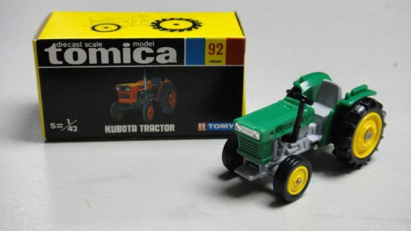 VINTAGE TOMICA 92 - KUBOTA TRACTOR FARM VEHICLE MADE IN JAPAN (PIU20) Cheap