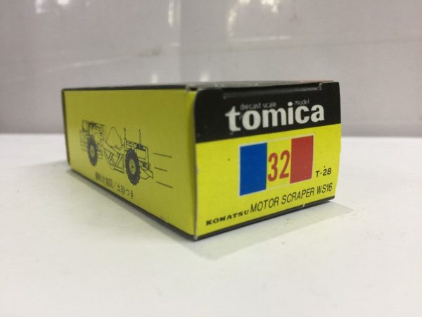 VINTAGE TOMICA 32 - KOMATSU MOTOR SCRAPER WS16 MADE IN JAPAN (PIU20) on Sale