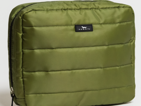 SIDEWALK SALE ITEM - All Inclusive Toiletry Bag - Green Puffer F24 Fashion