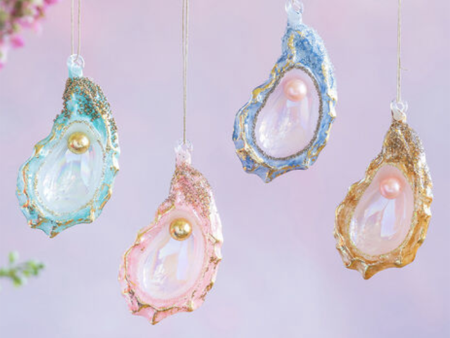 Glass Ornament - Colorful Oyster on Sale